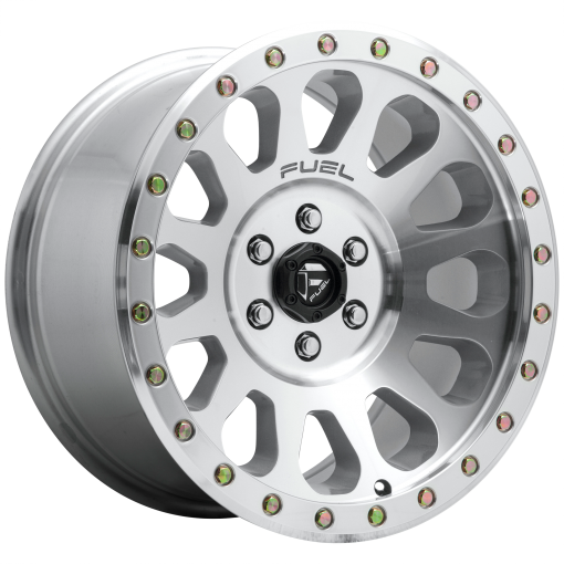 Fuel Wheels D647 VECTOR DIAMOND CUT MACHINED WITH CLEAR COAT WITH