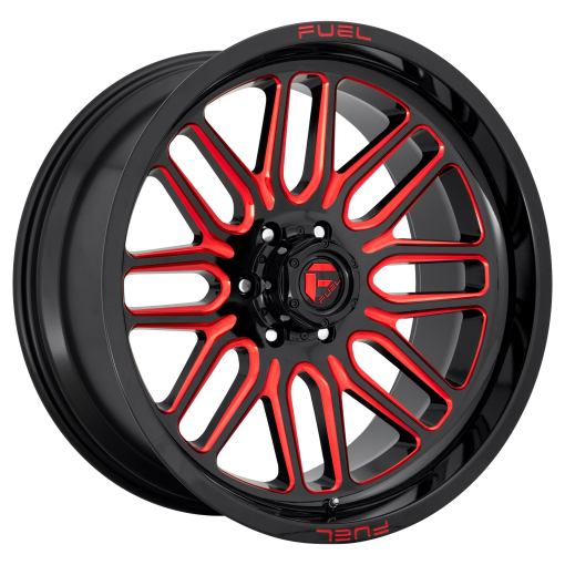 Fuel Wheels D663 IGNITE GLOSS BLACK RED TINTED CLEAR