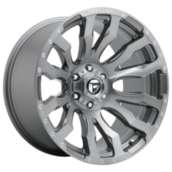 Fuel D693 BLITZ PLATINUM BRUSHED GUN METAL TINTED CLEAR
