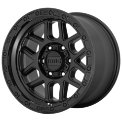 KMC KM544 MESA SATIN BLACK WITH GLOSS BLACK LIP