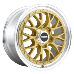 Rotiform Wheels R156 LSR MATTE GOLD MACHINED