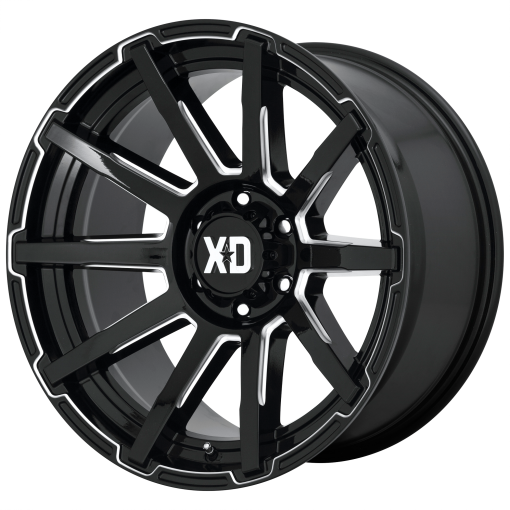 XD Series Wheels XD847 OUTBREAK GLOSS BLACK MILLED