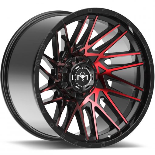 Motiv Offroad Wheels 424MBR Mutant BLACK RED