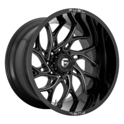 Fuel D741 RUNNER GLOSS BLACK MILLED