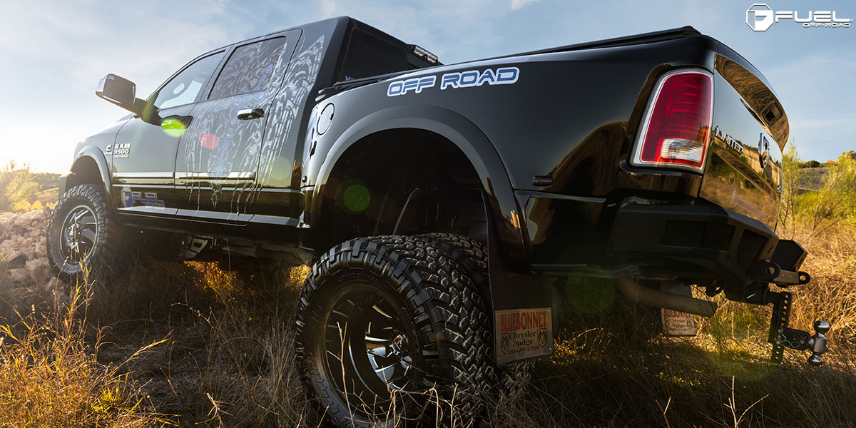 Dodge Ram 3500 20x8.25 Fuel Cleaver Dually Rear D574 Wheels