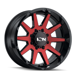 ION Wheels 143 GLOSS BLACK/RED MACHINED