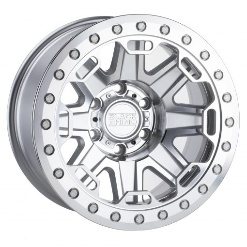 Black Rhino Wheels RIFT BEADLOCK SILVER W/MIRROR FACE AND STAINLESS BOLTS