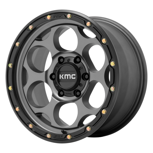 KMC Wheels KM541 DIRTY HARRY SATIN GRAY WITH BLACK LIP