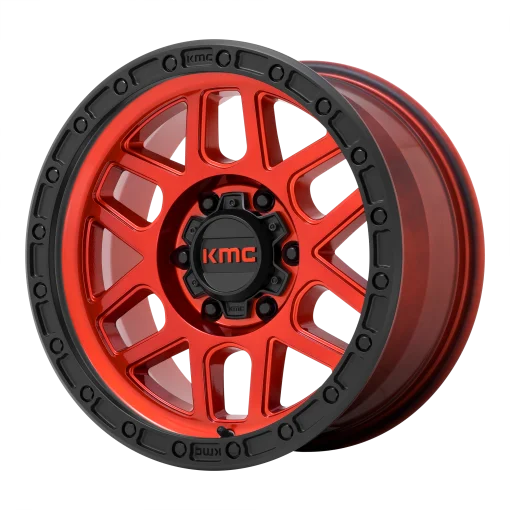 KMC Wheels KM544 MESA CANDY RED WITH BLACK LIP