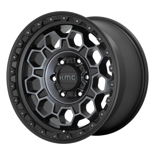 KMC Wheels KM545 TREK SATIN BLACK WITH GRAY TINT