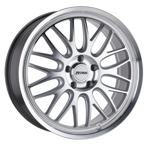 Petrol Wheels P4C SILVER W/MACHINED FACE AND LIP