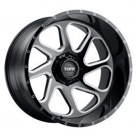 TUFF Wheels T2B GLOSS BLACK W/MILLED SPOKE