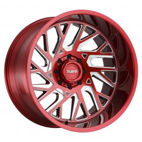 TUFF Wheels T4B CANDY RED W/MILLED SPOKE