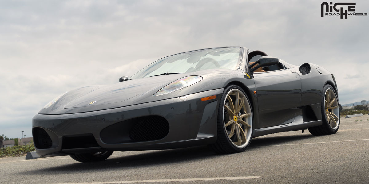 Ferrari F430 w/ 20x8.5 Niche Monza Wheels
