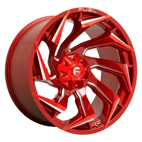 Fuel Wheels D754 REACTION CANDY RED MILLED