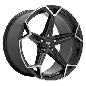 Niche Wheels N259 ARROW GLOSS BLACK BRUSHED