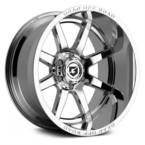 Gear Off Road Wheels 762C PIVOT CHROME PLATED WITH LIP LOGO