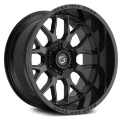 Gear Off Road 763B RAID GLOSS BLACK WITH LIP LOGO