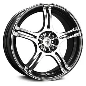 Konig Wheels 48A INCIDENT GRAPHITE WITH MACHINED FACE