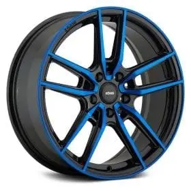 Konig Wheels 55BB MYTH GLOSS BLACK WITH BLUE TINTED CLEAR-COAT
