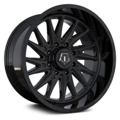 TIS Off Road 547B GLOSS BLACK WITH MILLED & PAINTED LIP LOGO