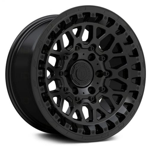 TIS Wheels 555SB SATIN BLACK WITH CAST LOGO & LIP BOLTS