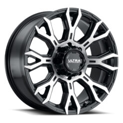 Ultra 123U SCORPION GLOSS BLACK WITH DIAMOND CUT FACE AND CLEAR-COAT