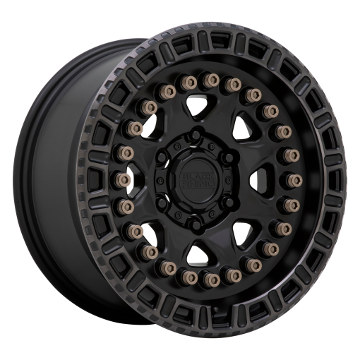 Black Rhino Wheels CARBINE MATTE BLACK W/ MACHINED TINTED RING & BRONZE BOLTS