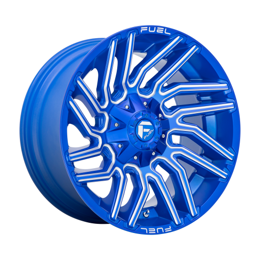Fuel Wheels D774 TYPHOON Anodized Blue Milled