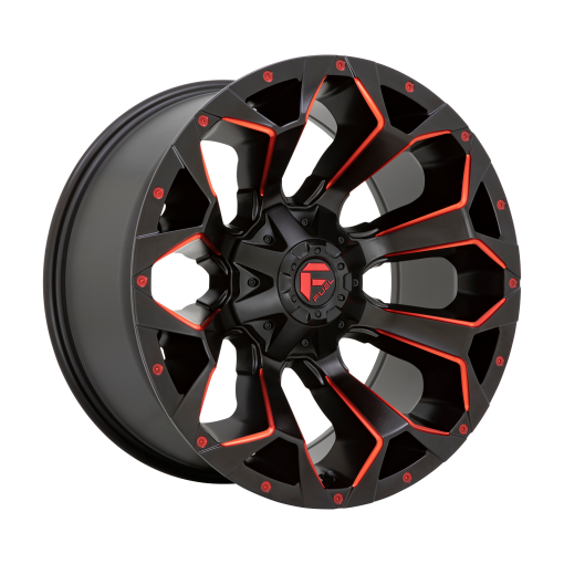 Fuel Wheels D787 ASSAULT Matte Black Red Milled