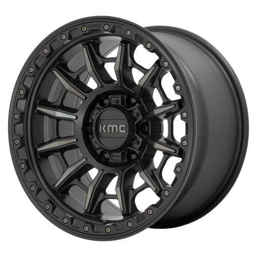 KMC Wheels KM547 CARNAGE SATIN BLACK WITH GRAY TINT