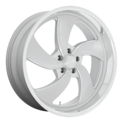 US MAG U134 DESPERADO SILVER BRUSHED FACE MILLED DIAMOND CUT MILLED