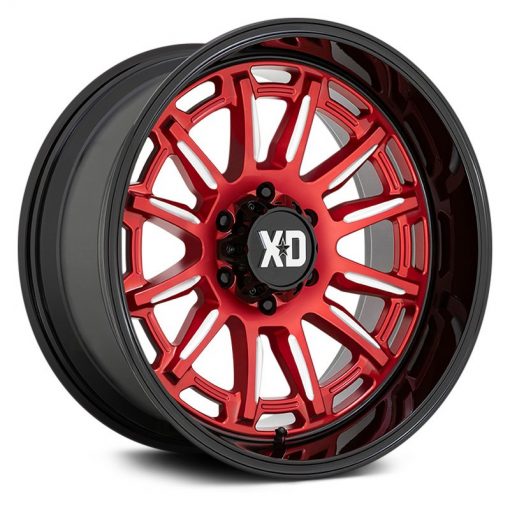 XD Series Wheels XD865 PHOENIX Candy Red Milled With Black Lip