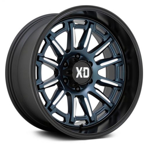 XD Series Wheels XD865 PHOENIX Metallic Blue Milled With Black Lip