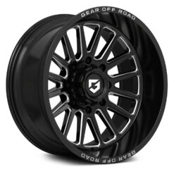 Gear Off Road 764BM GLOSS BLACK W/MILLED ACCENTS & LIP LOGO