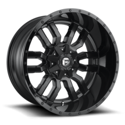 Fuel D596 SLEDGE MATTE BLACK GLOSS BLACK LIP