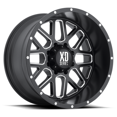 XD Series Wheels XD820 GRENADE SATIN BLACK MILLED