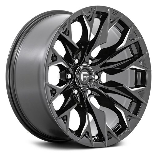 Fuel Wheels D803 FLAME GLOSS BLACK MILLED