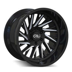 Cali Offroad Wheels PURGE GLOSS BLACK/MILLED SPOKES
