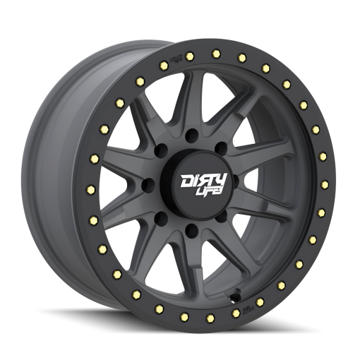 Dirty Life Wheels DT-2 MATTE GUNMETAL W/SIMULATED RING