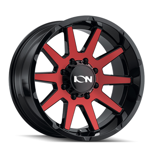 ION Wheels 143 GLOSS BLACK/RED MACHINED