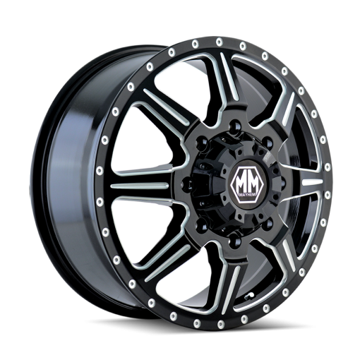 Mayhem Wheels MONSTIR FRONT BLACK/MILLED SPOKES