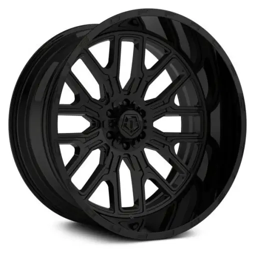 TIS Wheels 560B GLOSS BLACK W/LIP LOGO
