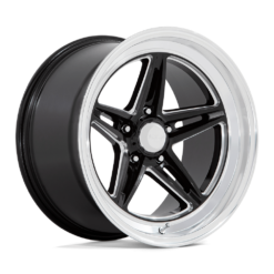 American Racing VN514 GROOVE GLOSS BLACK MILLED WITH DIAMOND CUT LIP