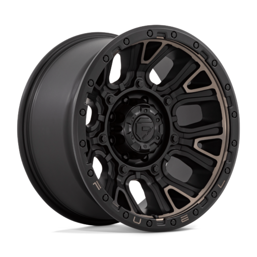 Fuel Wheels D824 TRACTION MATTE BLACK WITH DOUBLE DARK TINT
