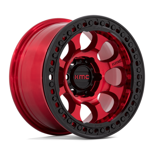 KMC Wheels KM237 RIOT BEADLOCK CANDY RED WITH BLACK RING