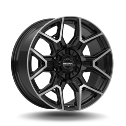 BRINK FLOW FORMED B206 INSURGENT MACHINED PIANO BLACK