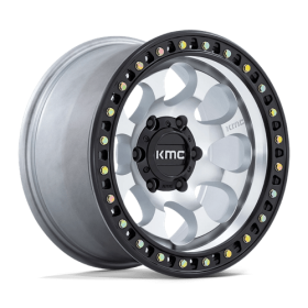 KMC Wheels KM550 RIOT SBL MACHINED WITH SATIN BLACK LIP