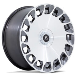 Asanti Black ABL-45 ARISTOCRAT GLOSS PLATINUM WITH BRIGHT MACHINED FACE