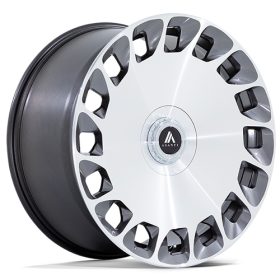 Asanti Black Wheels ABL-45 ARISTOCRAT GLOSS PLATINUM WITH BRIGHT MACHINED FACE